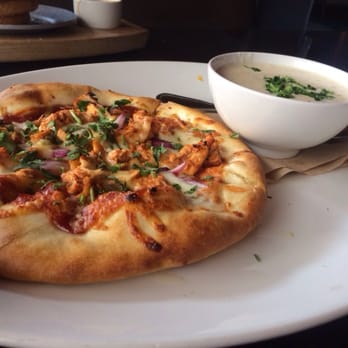 Yard House - BBQ chicken pizza & BEST clam chowder (lunch special) - Bars Near Me - Long Beach, California Yard House - BBQ chicken pizza & BEST clam chowder (lunch special) - Bars Near Me - Long Beach, California