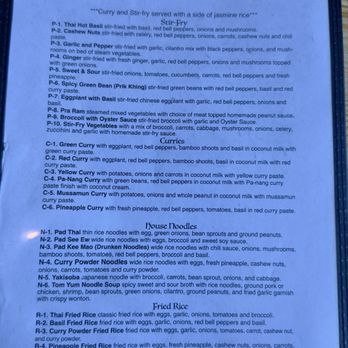 Bay View Thai Kitchen - Menú - Thai Near Me - Depoe Bay, Oregon