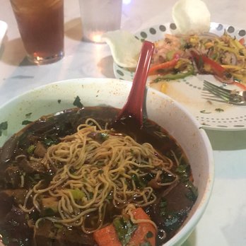 Pho Today - Beef stew with egg noodles soup and a Vietnamese mango salad with shrimp. Dinner was great!!! Thank you!!! - Vietnamese Near Me - Jacksonville, Florida