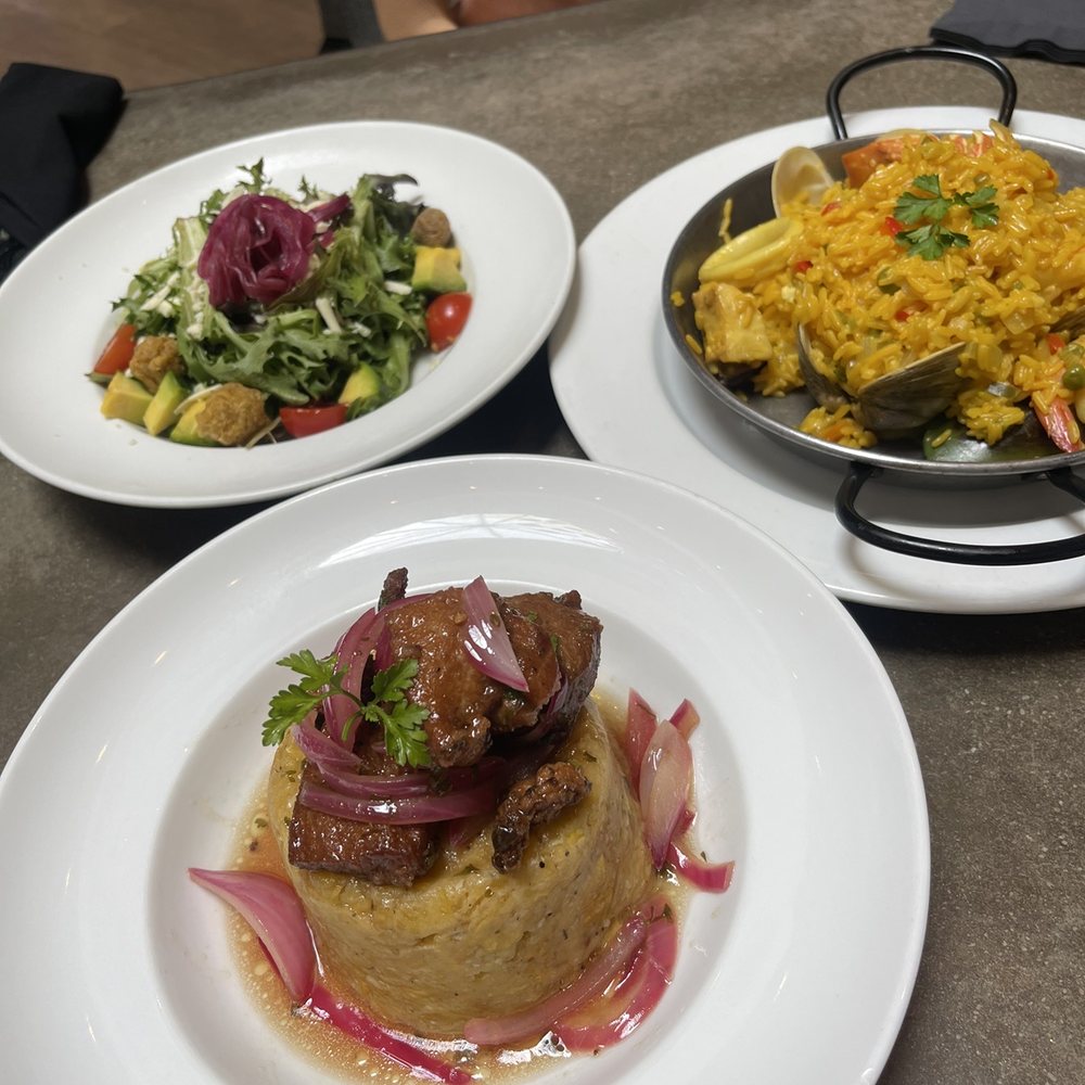 Rustica Ristorante - (Picture: Lola salad, pork mofongo, seafood rice. Salad wasn't impressive but the mofongo was good, and seafood rice is awesome) - Italian Near Me - San Juan, Puerto Rico Rustica Ristorante - (Picture: Lola salad, pork mofongo, seafood rice. Salad wasn't impressive but the mofongo was good, and seafood rice is awesome) - Italian Near Me - San Juan, Puerto Rico