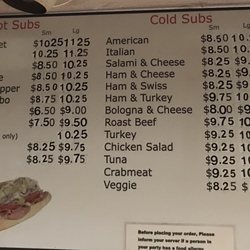 Emilio's Homemade Italian Subs & Dinners - Menu #2-2