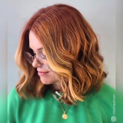 G & D Salon - Color/handpainted highlights/cut by Christine