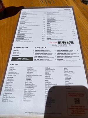 Menu photo 2 Doc B's Restaurant + Bar Fort Worth, TX
