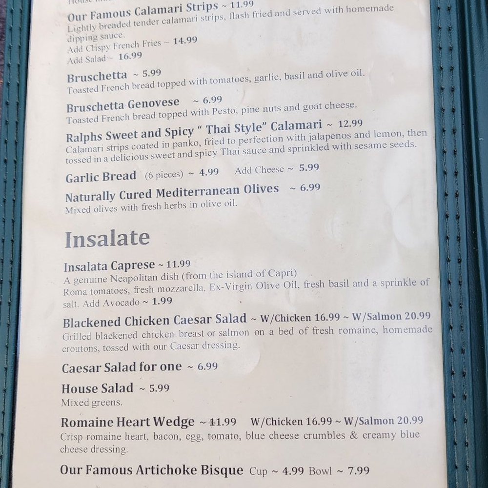 Gino's - Menu pg 1 - Italian Near Me - Salinas, California Gino's - Menu pg 1 - Italian Near Me - Salinas, California