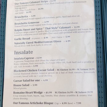 Gino's - Menu pg 1 - Italian Near Me - Salinas, California Gino's - Menu pg 1 - Italian Near Me - Salinas, California