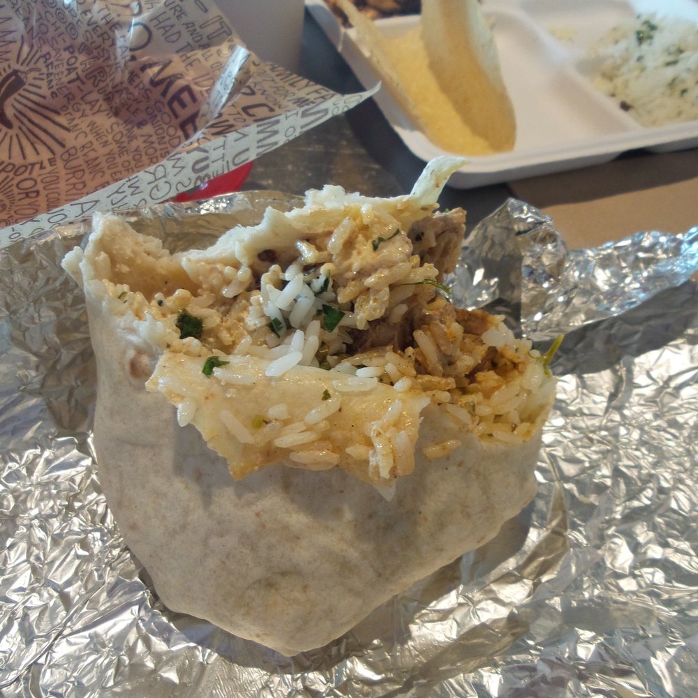 My chicken burrito.
