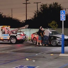 They dragged the vehicle about 300 feet before realizing the front wheels were dragging. They stopped and said, "something is burning". They dragged the vehicle about 300 feet before realizing the front wheels were dragging. They stopped and said, "something is burning".