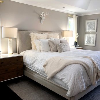 Whittaker Interiors - Neutral Master Bedroom - Interior Design Near Me Whittaker Interiors - Neutral Master Bedroom - Interior Design Near Me