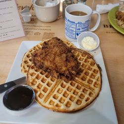 Chicken and waffles