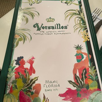 Versailles - Menu from 1980 - Cuban Near Me - Miami, Florida Versailles - Menu from 1980 - Cuban Near Me - Miami, Florida