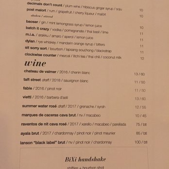 BiXi Beer - Drinks menu - Asian Fusion Near Me - Chicago, Illinois BiXi Beer - Drinks menu - Asian Fusion Near Me - Chicago, Illinois