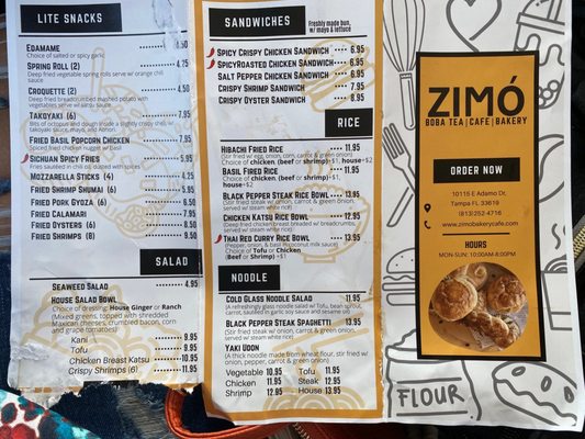 Menu photo 3 Zimo Bakery & Cafe Tampa, FL Menu photo 3 Zimo Bakery & Cafe Tampa, FL