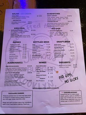 Menu photo 2 Juanchi's Burgers Miami, FL Menu photo 2 Juanchi's Burgers Miami, FL