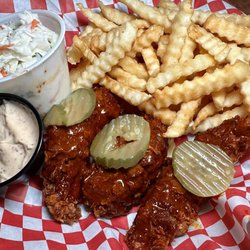 Nashville Hot Chicken Tenders with Comeback Sauce
