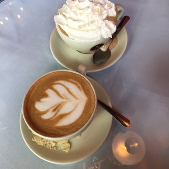 Cafe Intermezzo - Caffè Intermezzo (front) and Peanut Butter Cup Cappuccino (back) - Coffee & Tea Near Me - Nashville, Tennessee