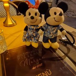 Morgan - Minnie Mouse was deeply interested in their beef tartare & house wine.