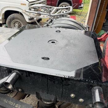 Gonzalez Garage - Add a rhino line to my hitch plate. He suggested the octagon and I love it. Good work - Body Shops Near Me - San Antonio, Texas Gonzalez Garage - Add a rhino line to my hitch plate. He suggested the octagon and I love it. Good work - Body Shops Near Me - San Antonio, Texas