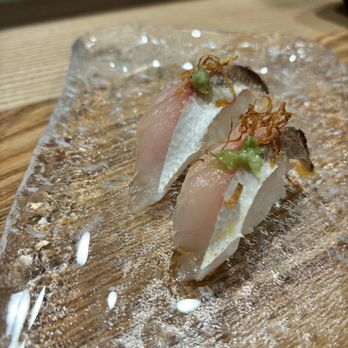 Tokyo Table - Not on the menu, but a treat from the chef: barracuda nigiri. - Japanese Near Me - Sacramento, California
