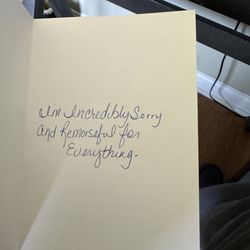 Blossoms & Heirlooms - What happened that this message was sent in a card with no name on it?
