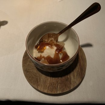 V. Mertz - Amuse for dessert, the salted Carmel sauce was on point - New American Near Me - Omaha, Nebraska V. Mertz - Amuse for dessert, the salted Carmel sauce was on point - New American Near Me - Omaha, Nebraska