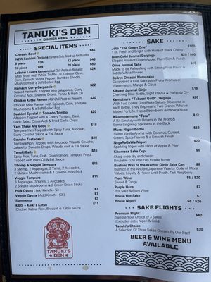 Menu photo 2 Tanuki’s Den Arcata, CA Menu photo 2 Tanuki’s Den Arcata, CA