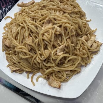 Sharetea Fatty Panda - Chicken Lo Mein with no vegetables - Bubble Tea Near Me - Ambler, Pennsylvania