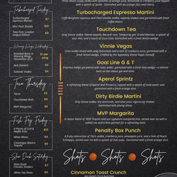 Time Out Lounge - Cocktail and Daily Specials Menu
