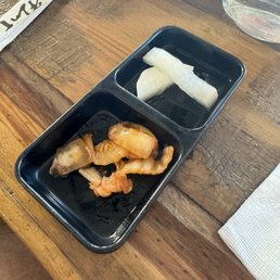 Kimchi and radish palate cleanser