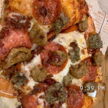 Blaze Pizza - All meat pizza with added sausage and bacon bits - Salad Near Me - Rapid City, South Dakota