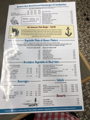 Menu photo 4 Old Lighthouse Diner Bristol, TN Menu photo 4 Old Lighthouse Diner Bristol, TN