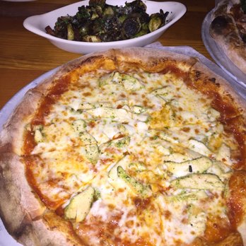 The Parlor - BBQ chicken pizza with a side of Brussel sprouts - Pizza Near Me - Phoenix, Arizona The Parlor - BBQ chicken pizza with a side of Brussel sprouts - Pizza Near Me - Phoenix, Arizona