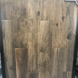 Wood look tile