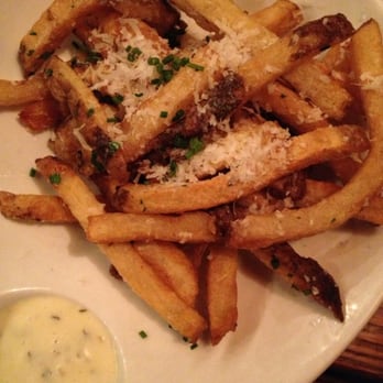 Salty Sow - Duck fat truffle fries from the happy hour menu- if you want the egg, it's on the regular menu! - American Near Me - Austin, Texas