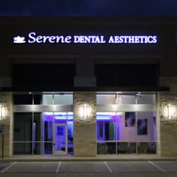 Serene Dental Aesthetics - The outside of our office at night!
