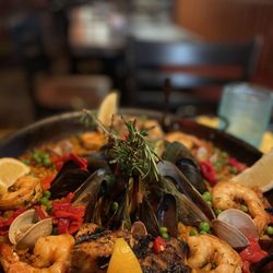 Cafe Sevilla - Black Seafood Paella Familia