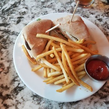 Crú - A Wine Bar - Chicken panini with fries. - Wine Bars Near Me - Dallas, Texas Crú - A Wine Bar - Chicken panini with fries. - Wine Bars Near Me - Dallas, Texas