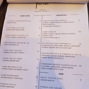 Parida Bondi - Tapas/Small Plates Near Me - Bondi Beach, NSW
