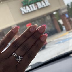 My set right after I got them done. Peeling/chipped nail NOT shown