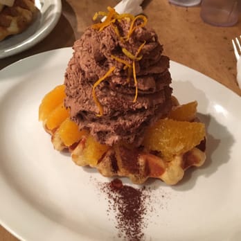 Nero Waffles - Orange mousse waffle - Desserts Near Me - Vancouver, British Columbia