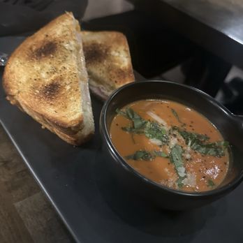 Triumphs Espresso & Whiskey - Cheese sandwich and tomato soup - Coffee Roasteries Near Me - Dallas, Texas