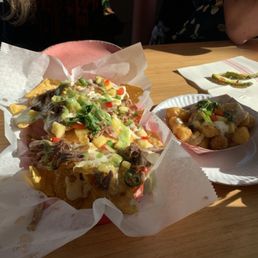 Nachos and loaded tots Nachos and loaded tots