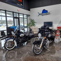 90 West Auto and Marine - We will usually have at least one Harley Davidson motorcycle in our showroom at 90 West Auto & Marine. Check us out online at 90westauto.com