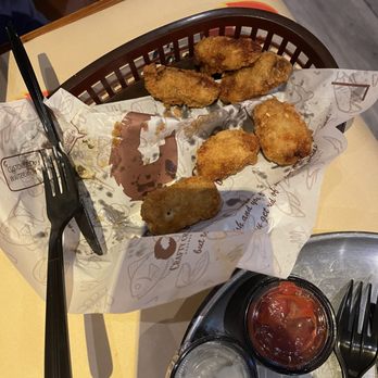 Crafty Crab - Fried Oyster Basket with Onion Rings - Seafood Near Me - Pearland, Texas Crafty Crab - Fried Oyster Basket with Onion Rings - Seafood Near Me - Pearland, Texas
