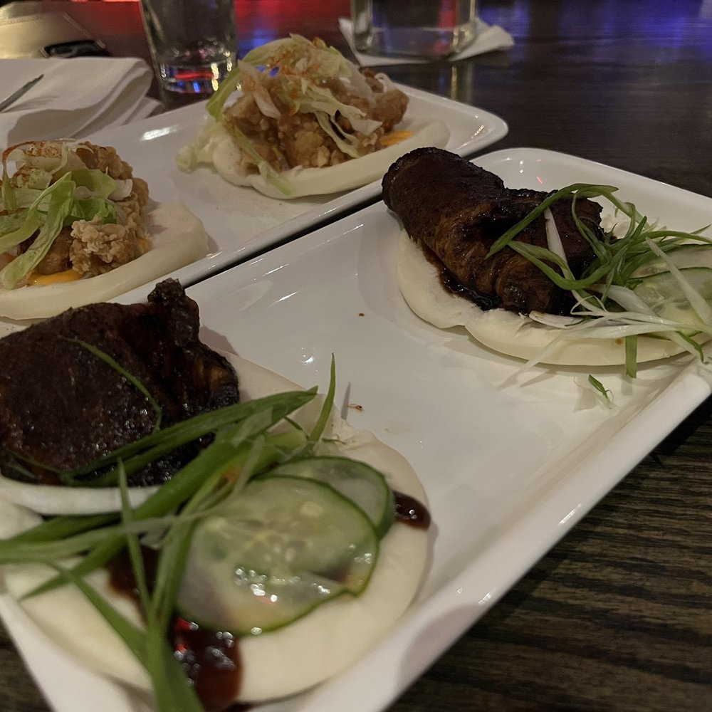 Yuzu Kitchen - 2 Piece Fried Chicken Bao 2 Piece Cha Siu Bao. Wow! Both were so delicious! - Ramen Near Me - Pittsburgh, Pennsylvania Yuzu Kitchen - 2 Piece Fried Chicken Bao 2 Piece Cha Siu Bao. Wow! Both were so delicious! - Ramen Near Me - Pittsburgh, Pennsylvania