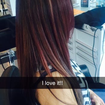 Studio Hair Extensions - Added more red lowlights. - Hair Extensions Near Me - Houston, Texas Studio Hair Extensions - Added more red lowlights. - Hair Extensions Near Me - Houston, Texas
