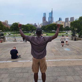 Rocky Steps - After the 72 steps run - Landmarks & Historical Buildings Near Me - Philadelphia, Pennsylvania Rocky Steps - After the 72 steps run - Landmarks & Historical Buildings Near Me - Philadelphia, Pennsylvania