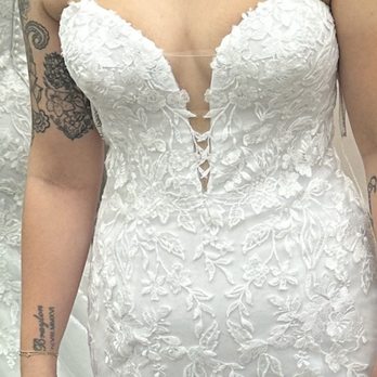 David's Bridal - My arms popping out of the side after they altered it - Bridal Near Me - Charlotte, North Carolina David's Bridal - My arms popping out of the side after they altered it - Bridal Near Me - Charlotte, North Carolina