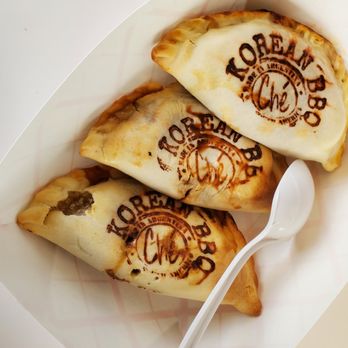 Bridgeview Box Park - three calzones in a box with a spoon - Food Court Near Me - Newport, Kentucky