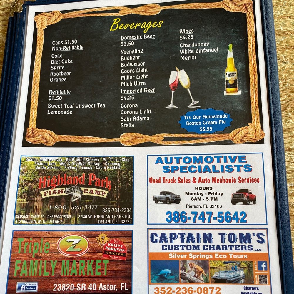 Essex Seafood Two - Menu - Seafood Near Me - Pierson, Florida Essex Seafood Two - Menu - Seafood Near Me - Pierson, Florida