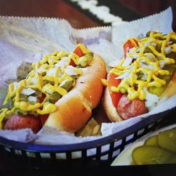 Nick's Tavern - !/4 lb all beef hot dogs